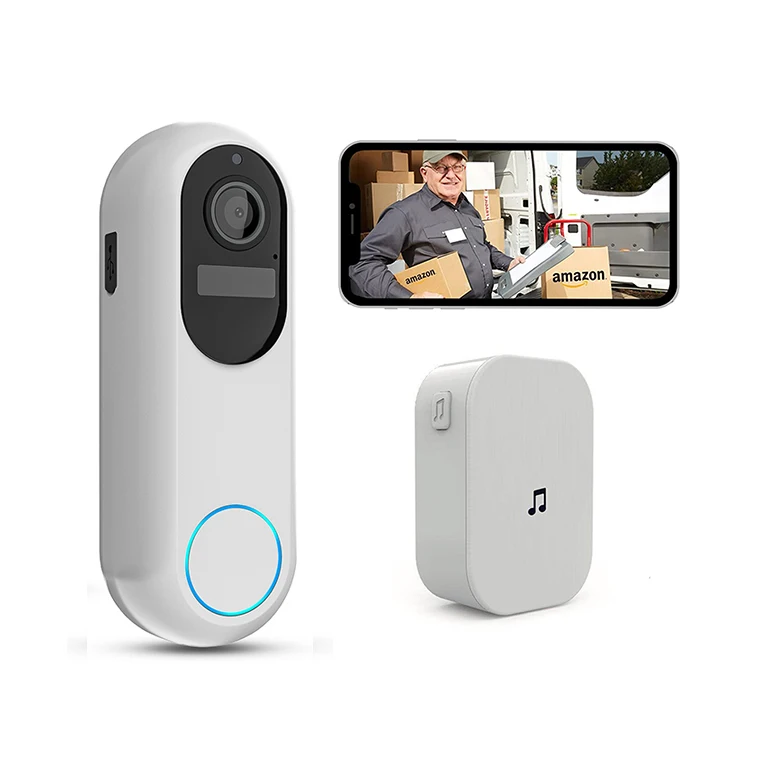 Tuya Doorbell 1080P Smart Visual Intercom Doorbell Night Vision Digital Doorbell With Camera And PIR Motion Detection