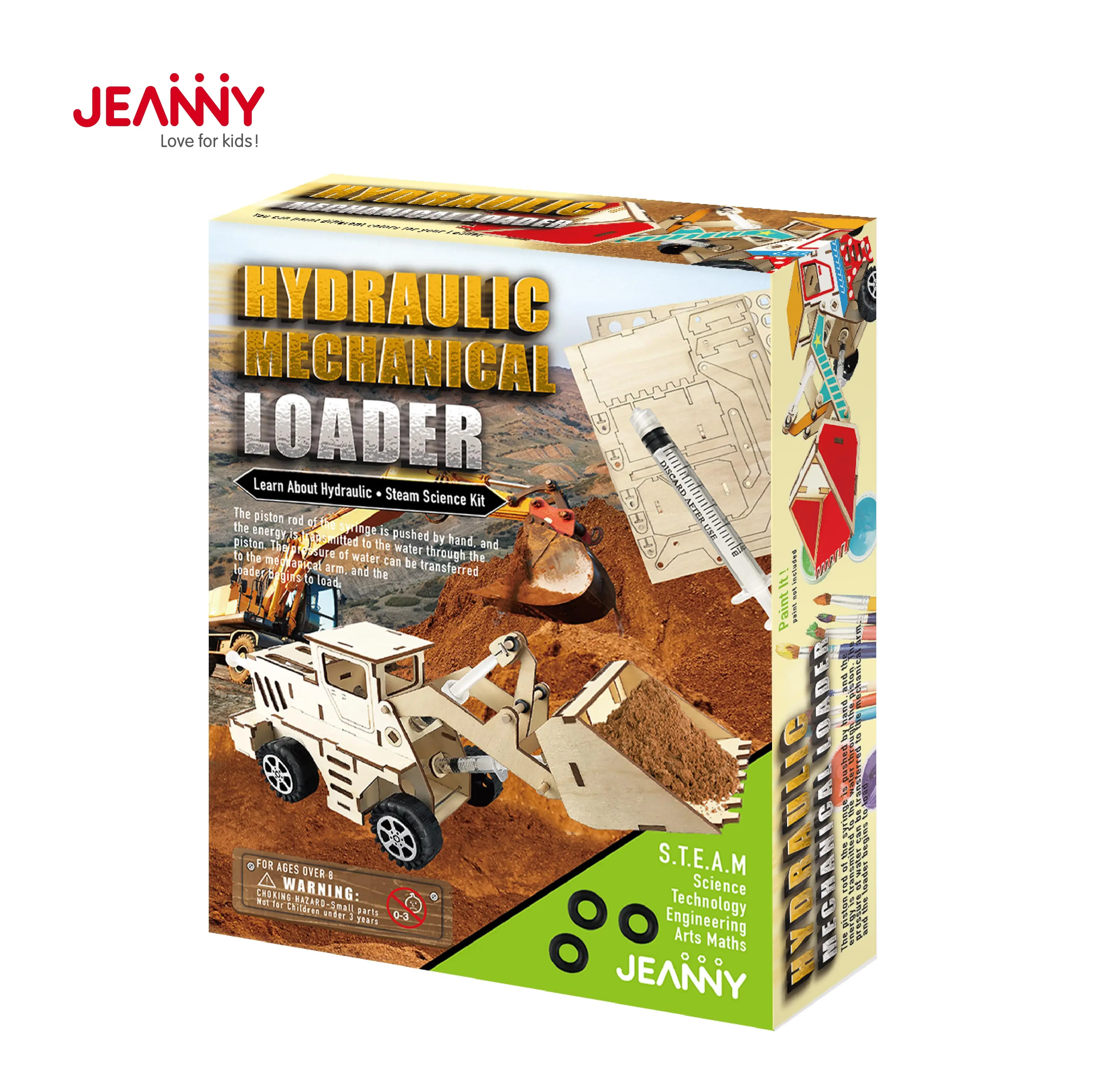 STEAM  Science Projects Kits for Kids Building Excavator Sets Hydraulic Mechanical Forklift Preschool Educational Construction