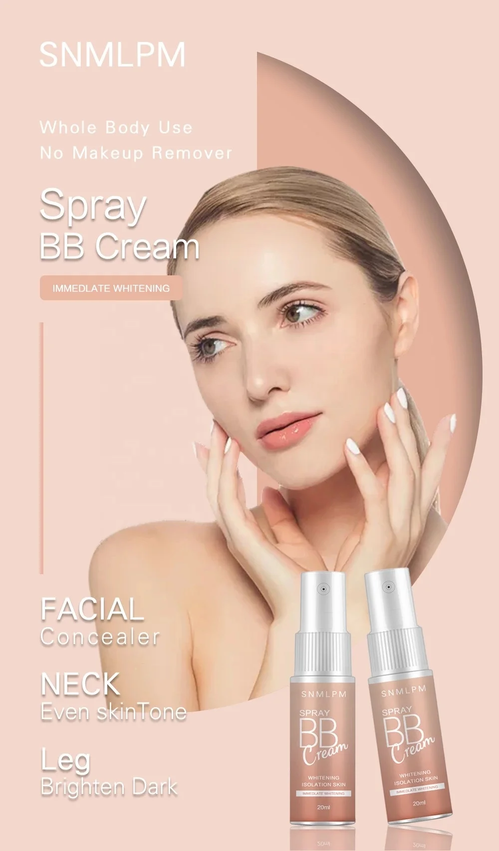 Wholesale Skin Care Products Sunblock Concealer Moisturizing Freshing Bb Cream Waterproof Sunscreen Whitening Spray