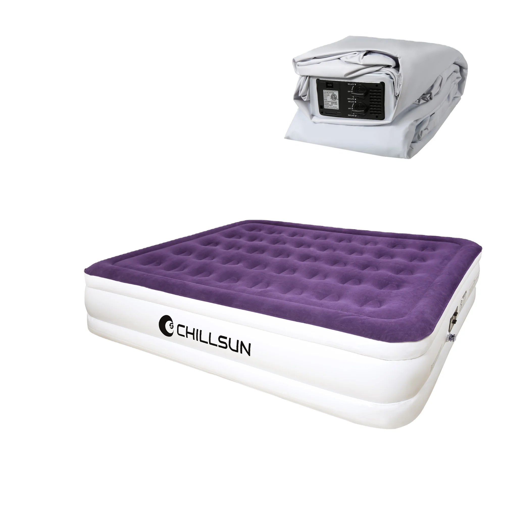 Us Overseas Warehouse Delivery Air Bed Amazon Patents Inflatable Double Chamber Air Mattress With Built In Pump