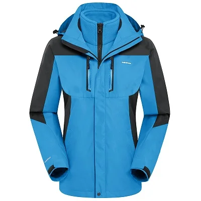 Cheaper 100% Polyester Jacket Multi-layer With Removable Hoodies Outdoor Woman Winter 3 in 1 jackets