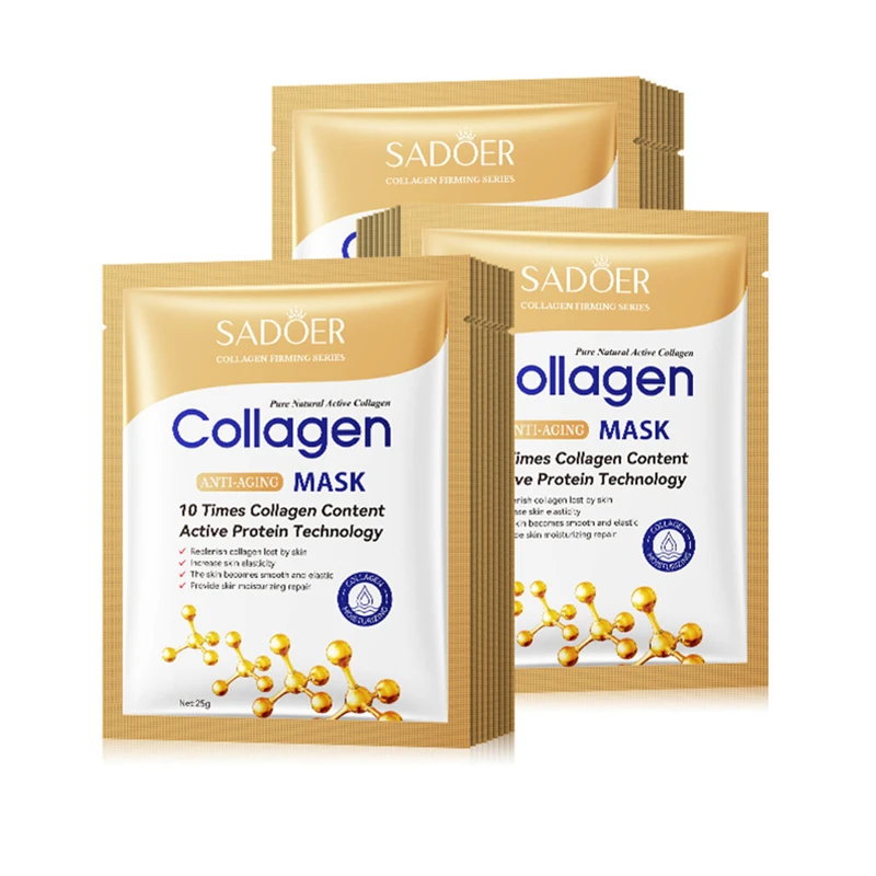 Factory Wholesale Korean Face Sheet Mask Fruit Skin Care Moisturizing Collagen Whitening Hydrogel Facial Mask