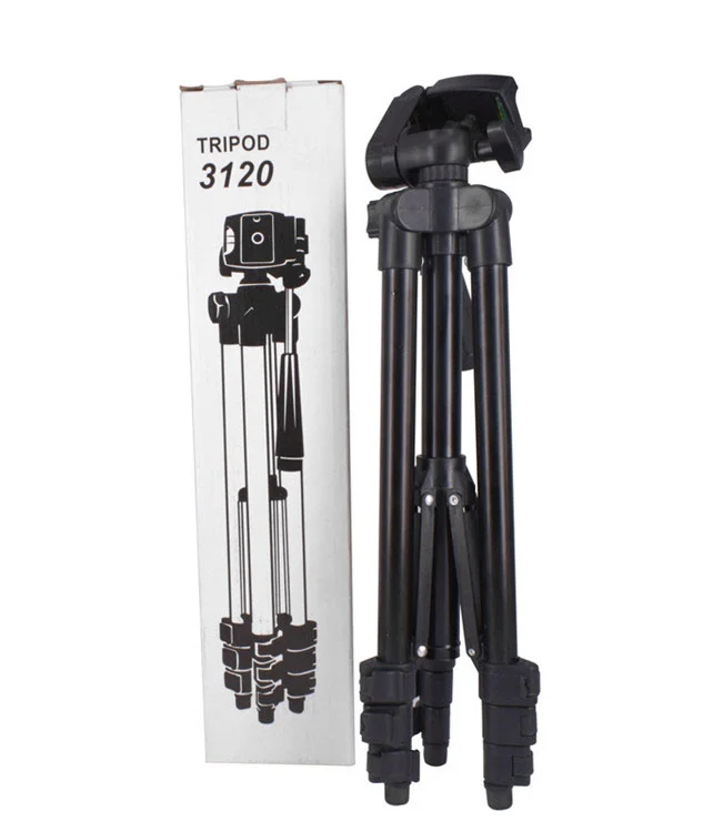 Wholesale Extendable 3120 Professional Camera Tripod Mobile Phone Tripod Telescopic with Camera Phone Holder