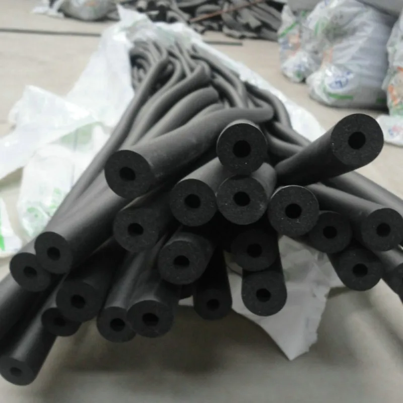 Неопрен кондиционирования воздуха nbr изоляционная труба HVAC преломления резиновая изоляционная трубка