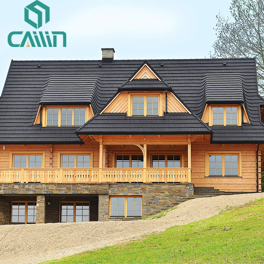 Cailin Ireland Stone Coated Roof Tiles Cottage Project High-Quality Roof Tiles with Roof Estimate Support