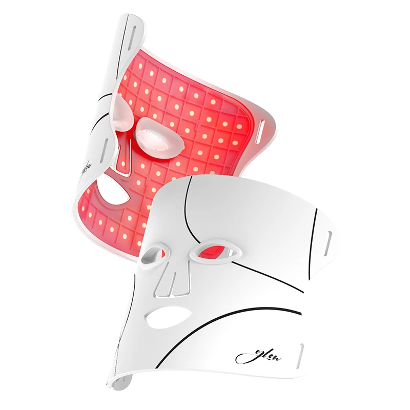 4 Colors LED Red Light Therapy Mask for Face Home SPA Bendable Silicone LED Light Therapy Face Mask  Skin Re-generation Device