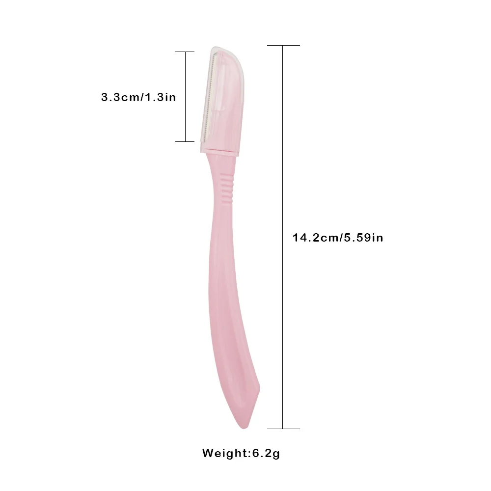 Custom color ABS plastic Multipurpose Exfoliating Dermaplaning Tool  Eyebrow and Facial Razor with Precision Cover