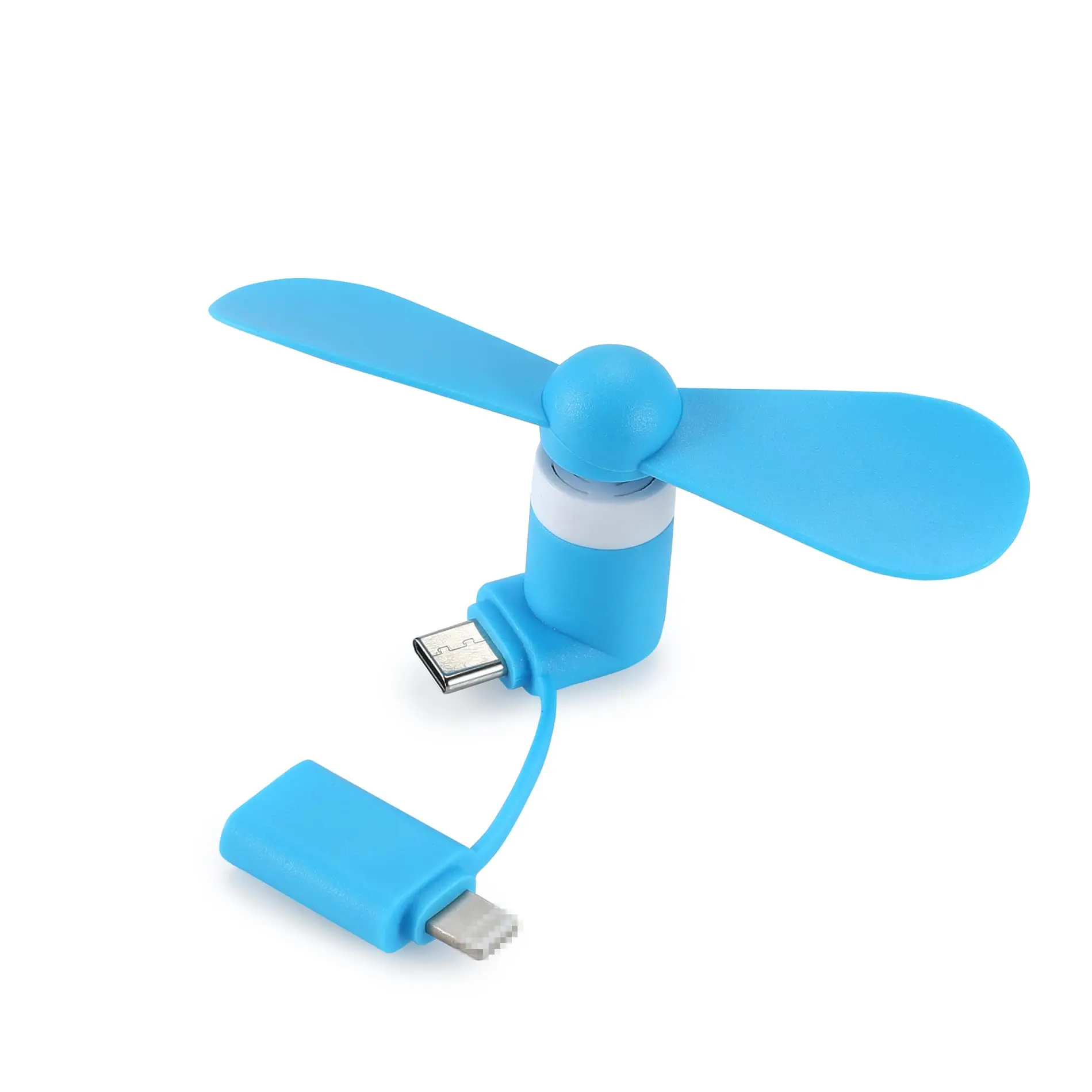 Mini Cell Phone Fan - Colorful and Powerful 2-in-1 Fan Compatible for Smart Phone, Cooling Fan for Mobile Phone