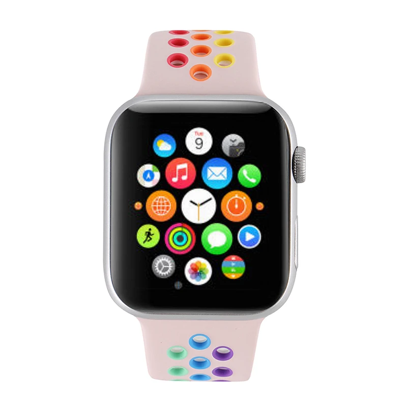 Спортивные силиконовые Быстросменные ремешки для смарт-часов Apple, 38 мм, 42 мм
