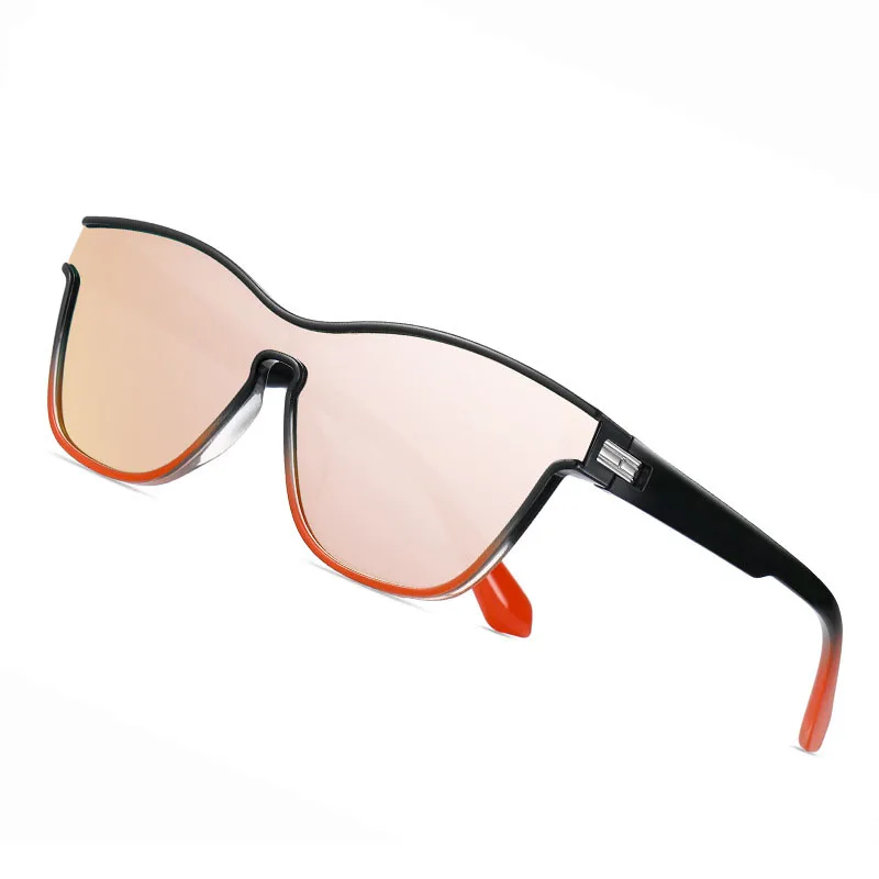 TR7544 New arrivals brand designer sunglasses one piece oversized polarized sport sunglass clycing reflective mirror sun glasses