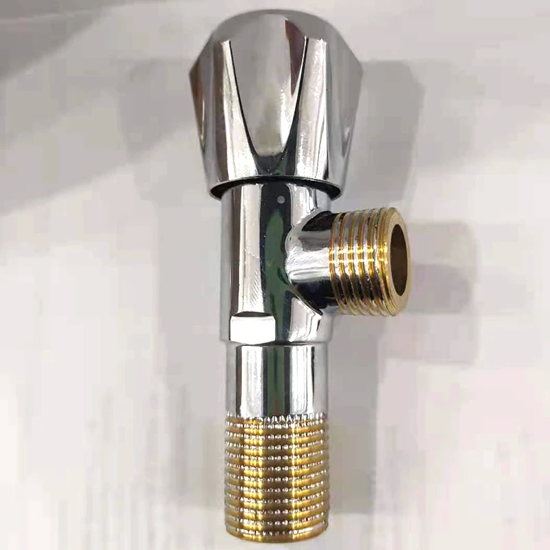 Factory Direct Chromed 1/2 Inch Useful Good Price Brass Angle Valve for Bathroom