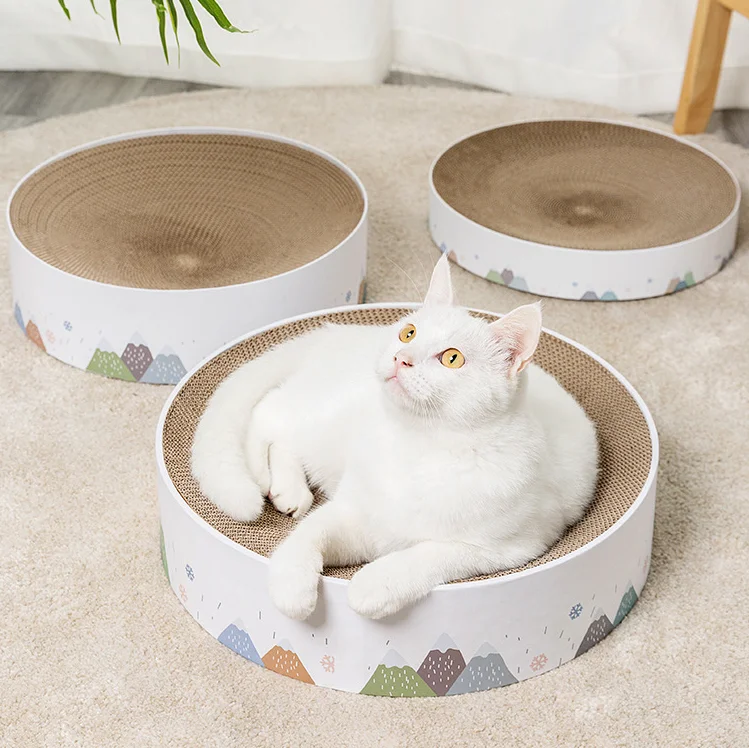 Durable Recycle Board for Furniture Protection, Corrugated Scratch Pad, Cat Scratching Lounge Bed