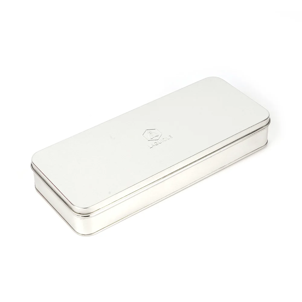 Custom Designer Blank Matte Thin Tin-empty Metal Packaging Tin Belt boxes