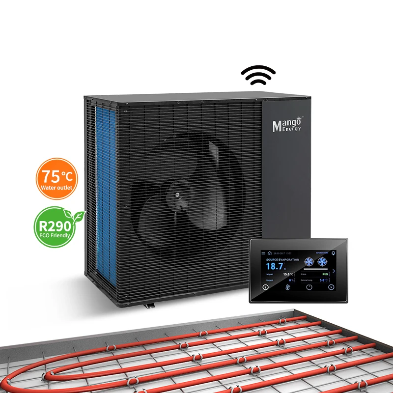 Моноблочный тепловой насос R290 новый дизайн ERPA +++ с Wi-Fi китайский завод 15 кВт водяной подогрев пола центральный переменный ток