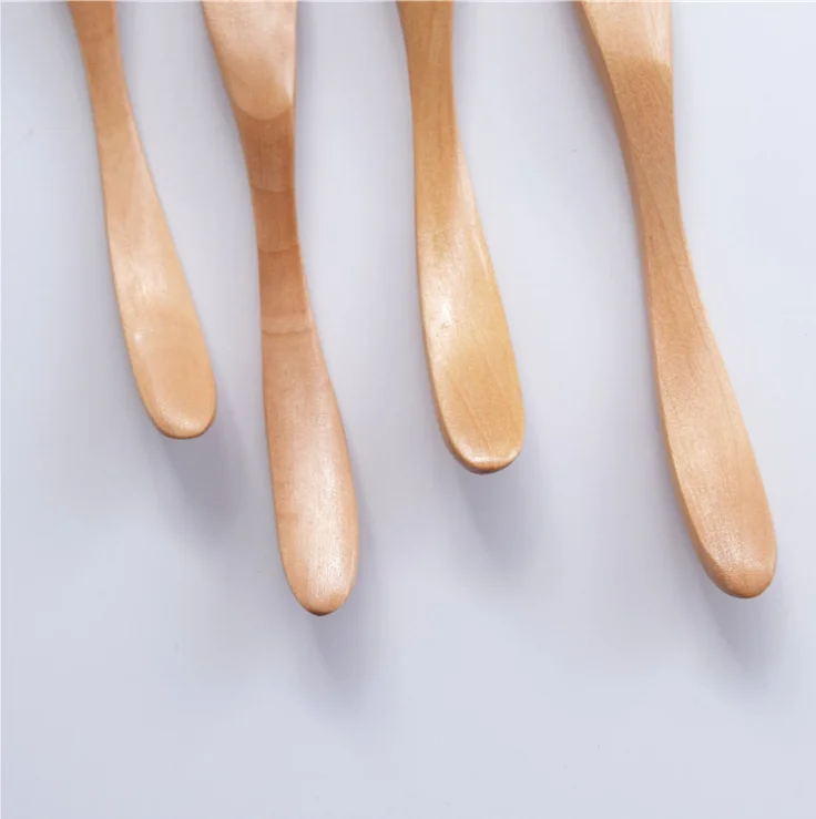 Нож из натурального дерева в виде лотоса/нож для масла/нож с толстой ручкой, деревянный нож для джема