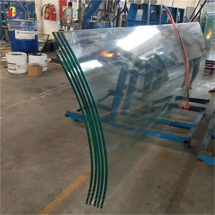 Decorative safety guardrail fused hot melt 6+6 laminated glass for stairs