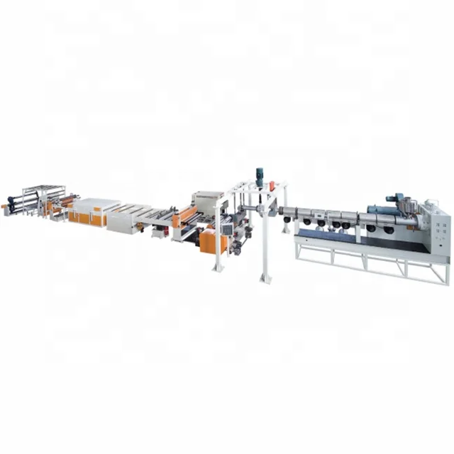 PVC Transparent Soft And Rigid Sheet Extrusion Extruder Extruding line