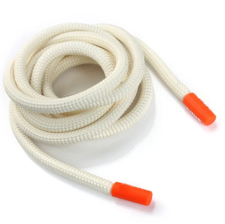 Custom Polyester Round Drawcord with Silicone Tips for Hoodie Shoe String