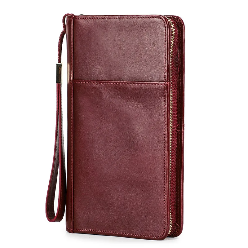 Small Simple  Portable Passport Real Leather Case Ticket Holder Bag with Name Card Holder Lanyard Australia