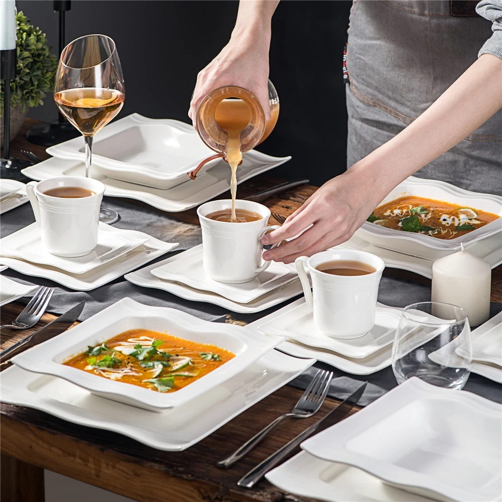  WinWin Фирменная Новинка комплекты RU vitrelle тарелки чашки Посуда ramen чаши набор с высоким