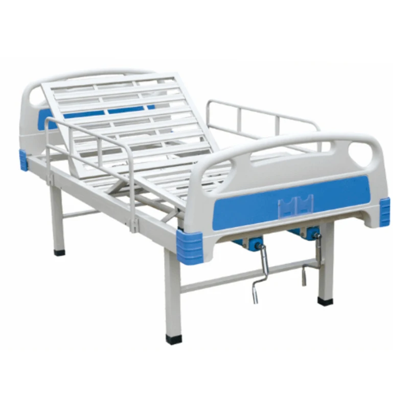 Manufacturers Wholesale Cheap Manual Medical Bed 2 Crank Two Function Treatment Bed Hospital Nursing Bed