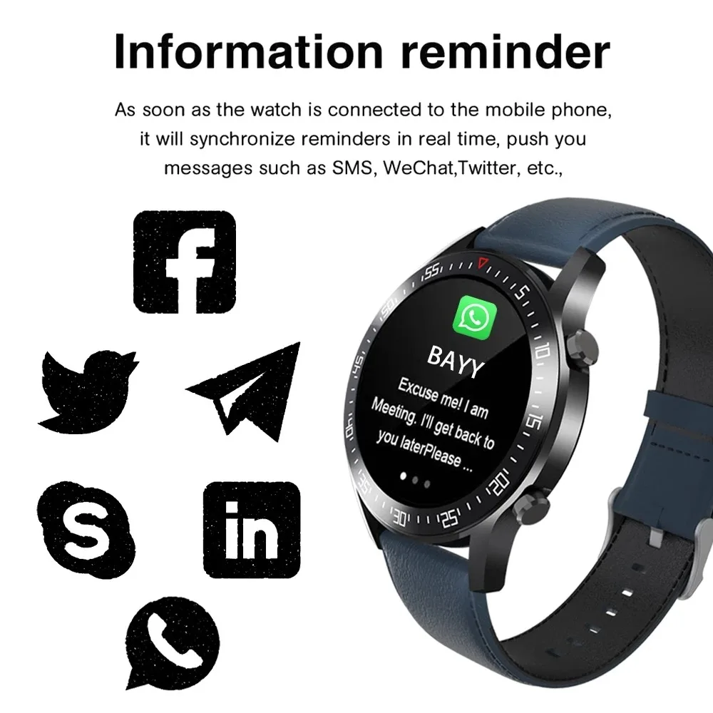 New C2+ smartwatch ip68 waterproof 1.3 high tech full touch screen sport smart watch with heart rate monitor