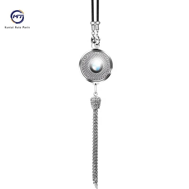 Luxury diamond OEM Logo Hanging style Car Air Freshener Car perfume