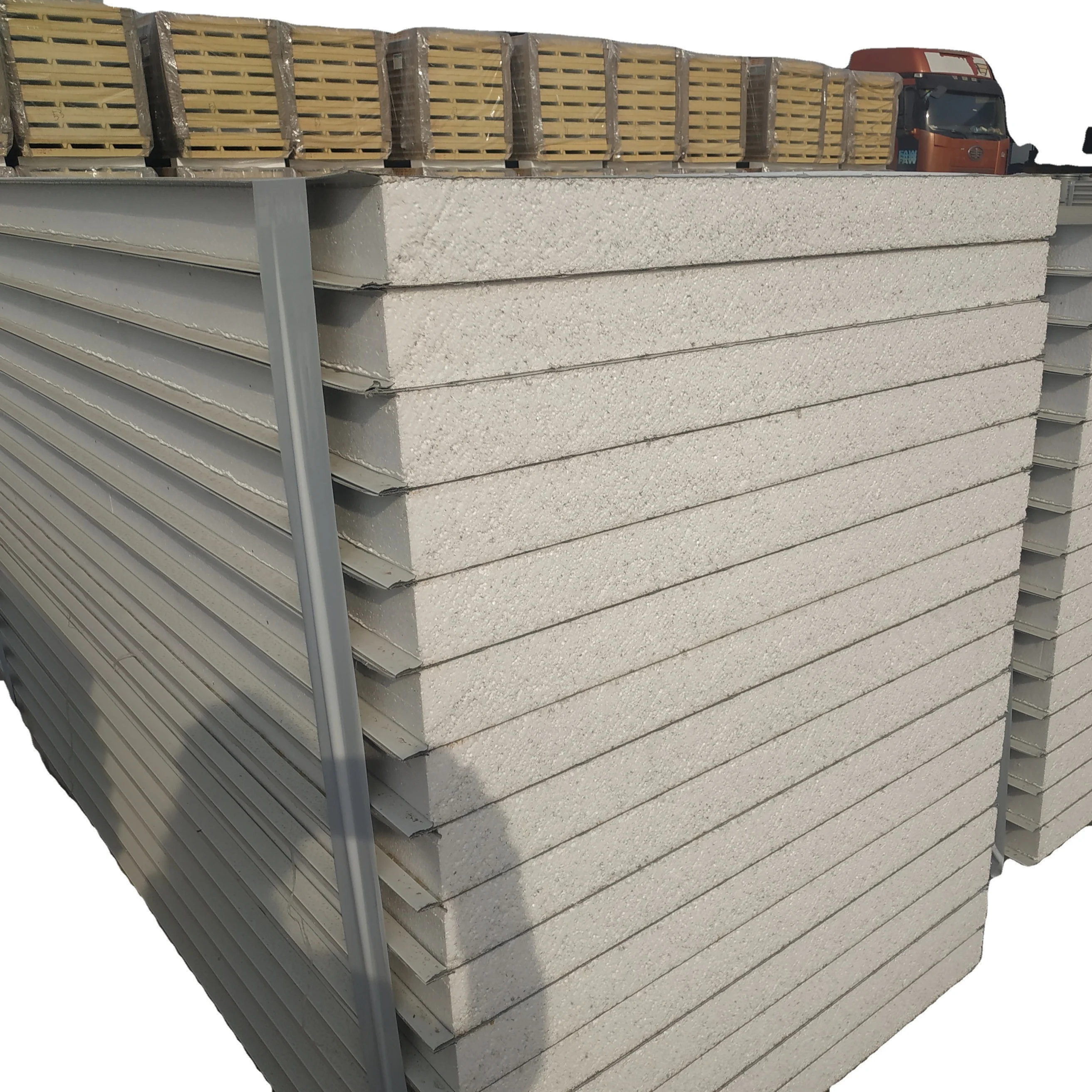 Non-asbestos Precast concrete wall eps sandwich cement wall panel price