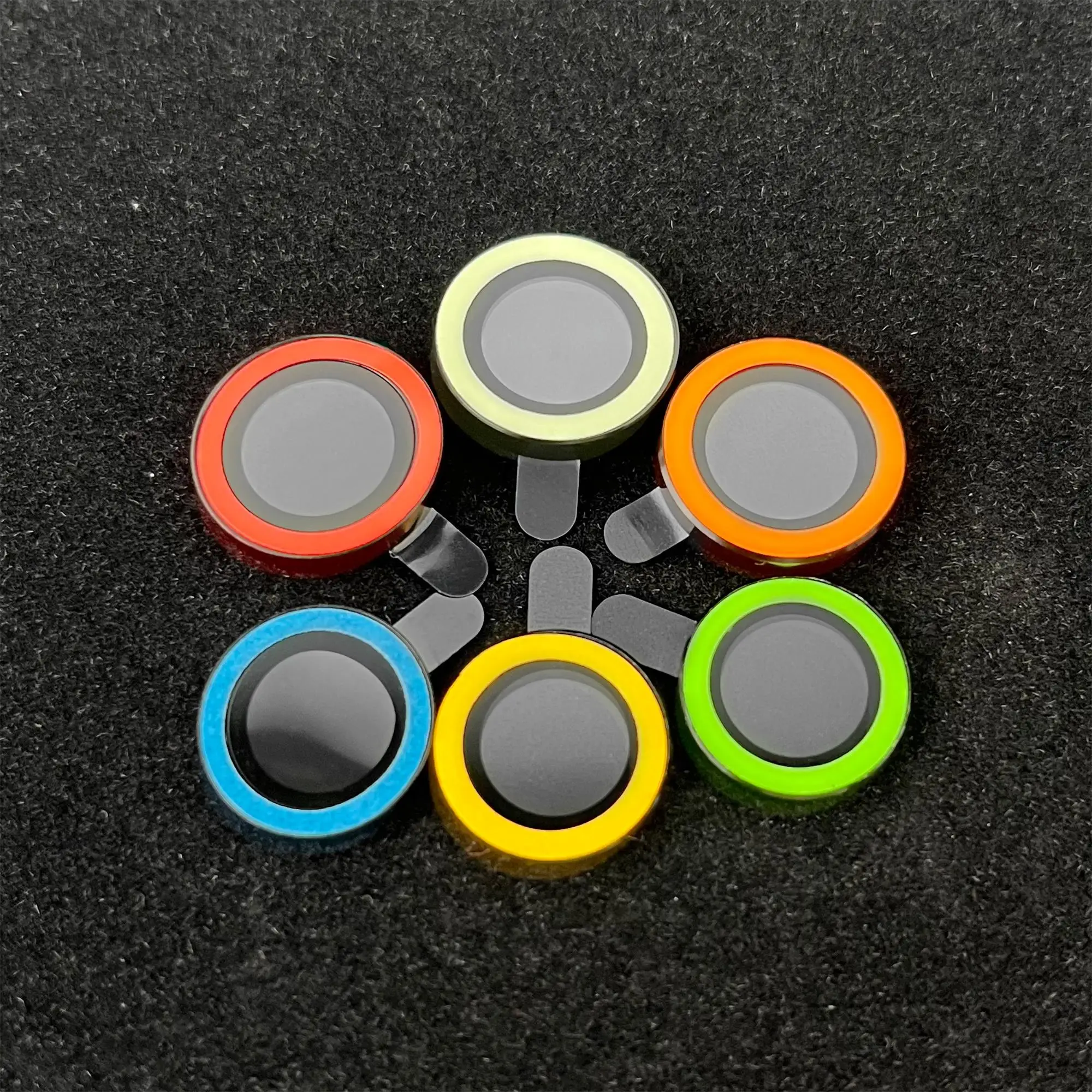 3D Night Light Len Protector For iPhone 13 Camera Lens Cover Protector Camera Protector Colored Fluorescent Luminous