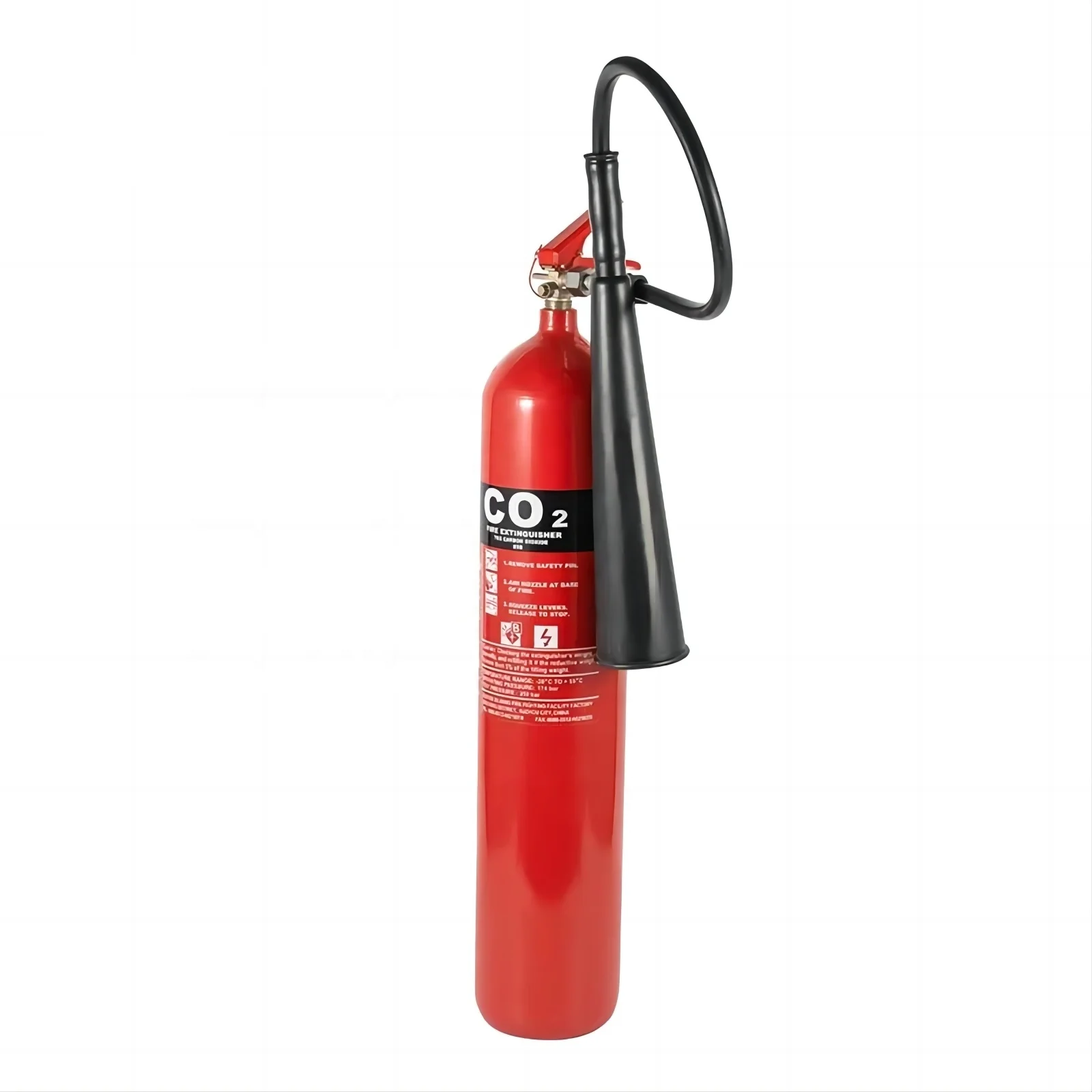 Automatic 5kg CO2 Fire Extinguisher Cylinder Carbon Steel Empty Extinguisher for Sale