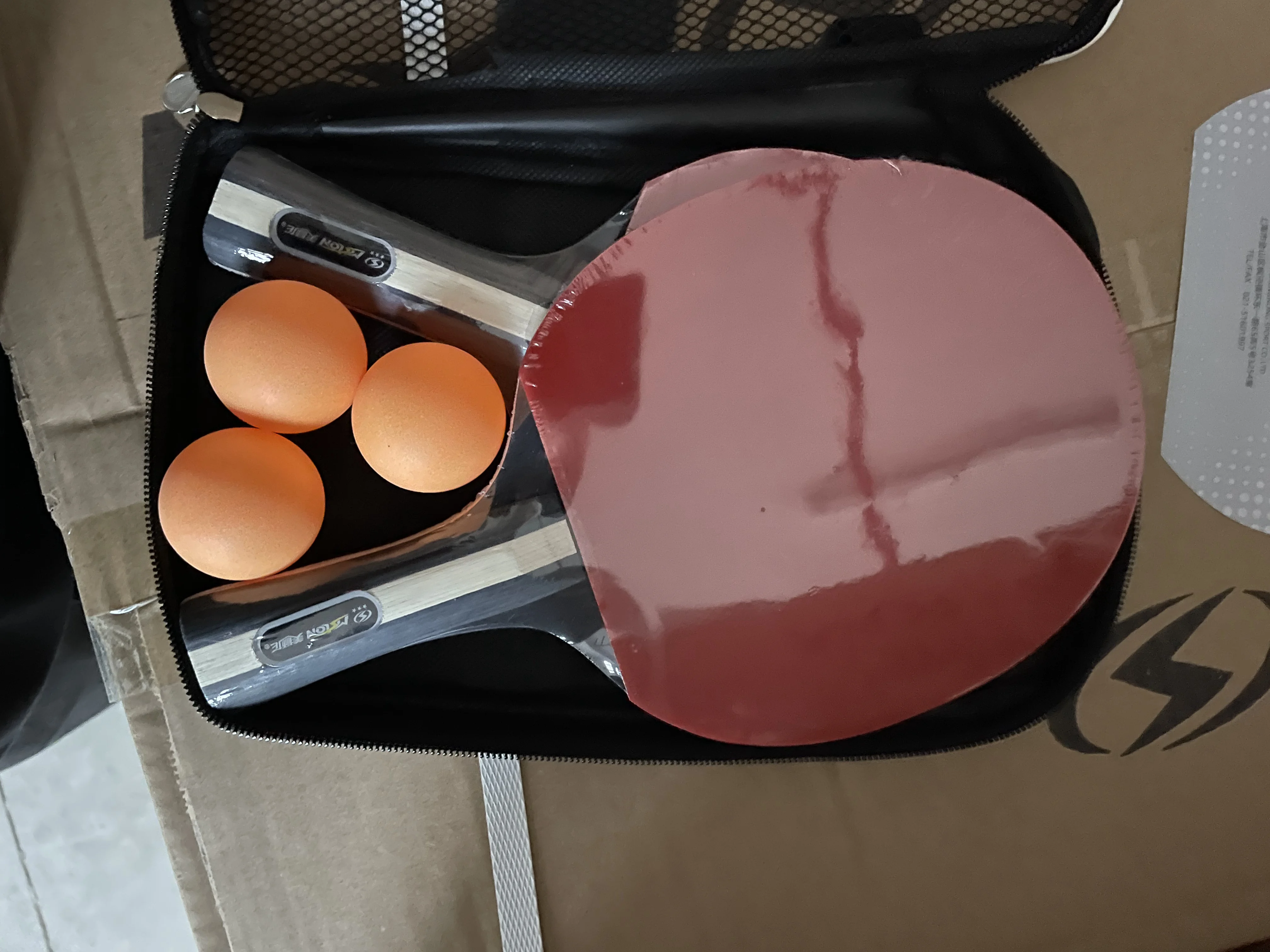 Premium two Rackets And 3 Table Tennis Balls Ping Pon Paddle Sets Table Tennis Rackets Game Accessories