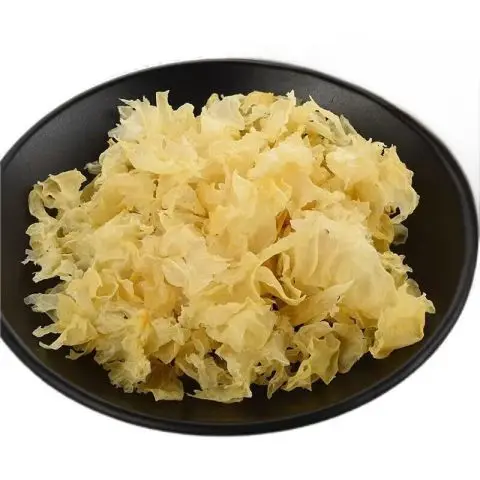 High Quality Dried White Tremella Mushrooms Whole Cultivated Source Raw Processing Food Usage Packed in Bag