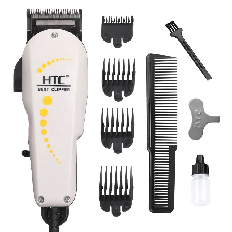 HTC CT-605 Высокоуглеродистая сталь лезвие качественная машинка для стрижки волос белого цвета лучшая
