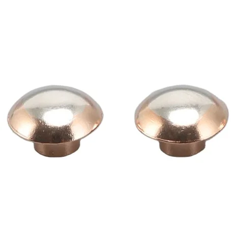 Customized special shape electric rivets round head triangle top bimetal contacts tips for switch relay contactor controller