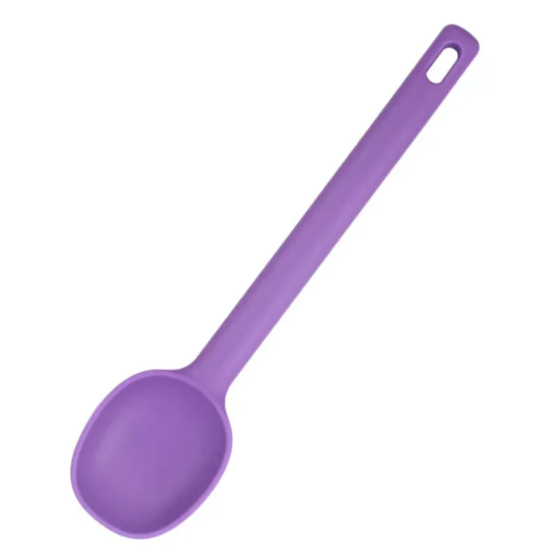 Kitchen Food Grade New Developed Silicone Kitchen Utensils Coated Silicone Kitchen Cooking Soup Spoon Scoop