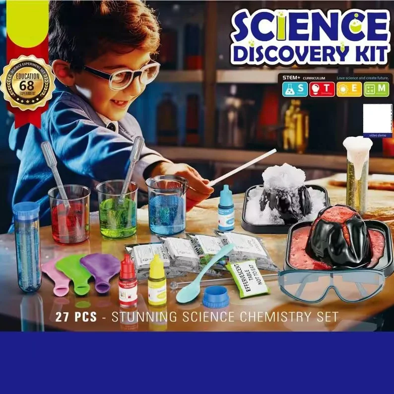 68 lab experiments science kits kids STEM activities educational scientific discovery toy DIY project chemistry experiment set