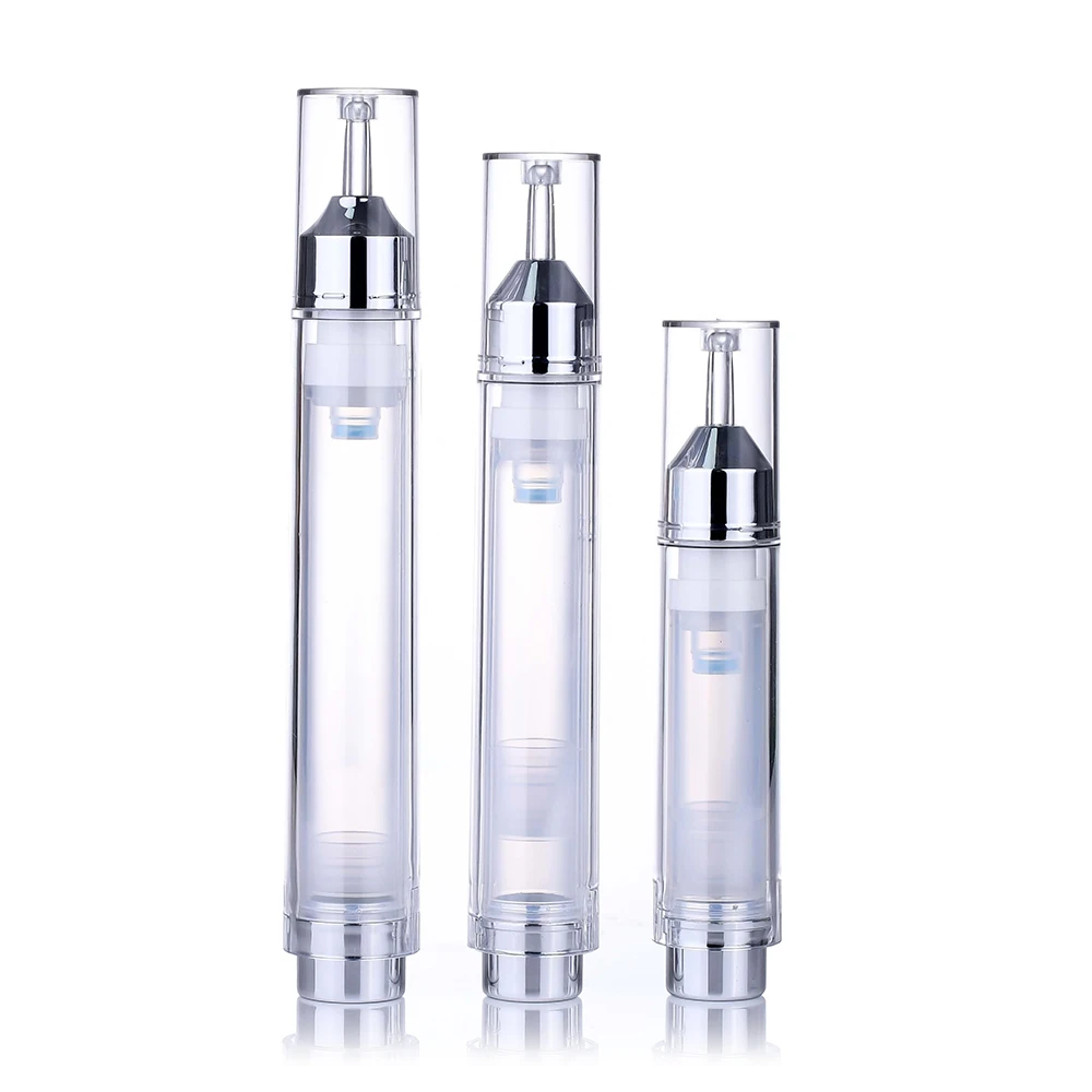 Empty Cosmetic Facial Essential Oil Packaging 5ml 10ml 15ml Eye Cream Lotion Plastic Syringe Bottle