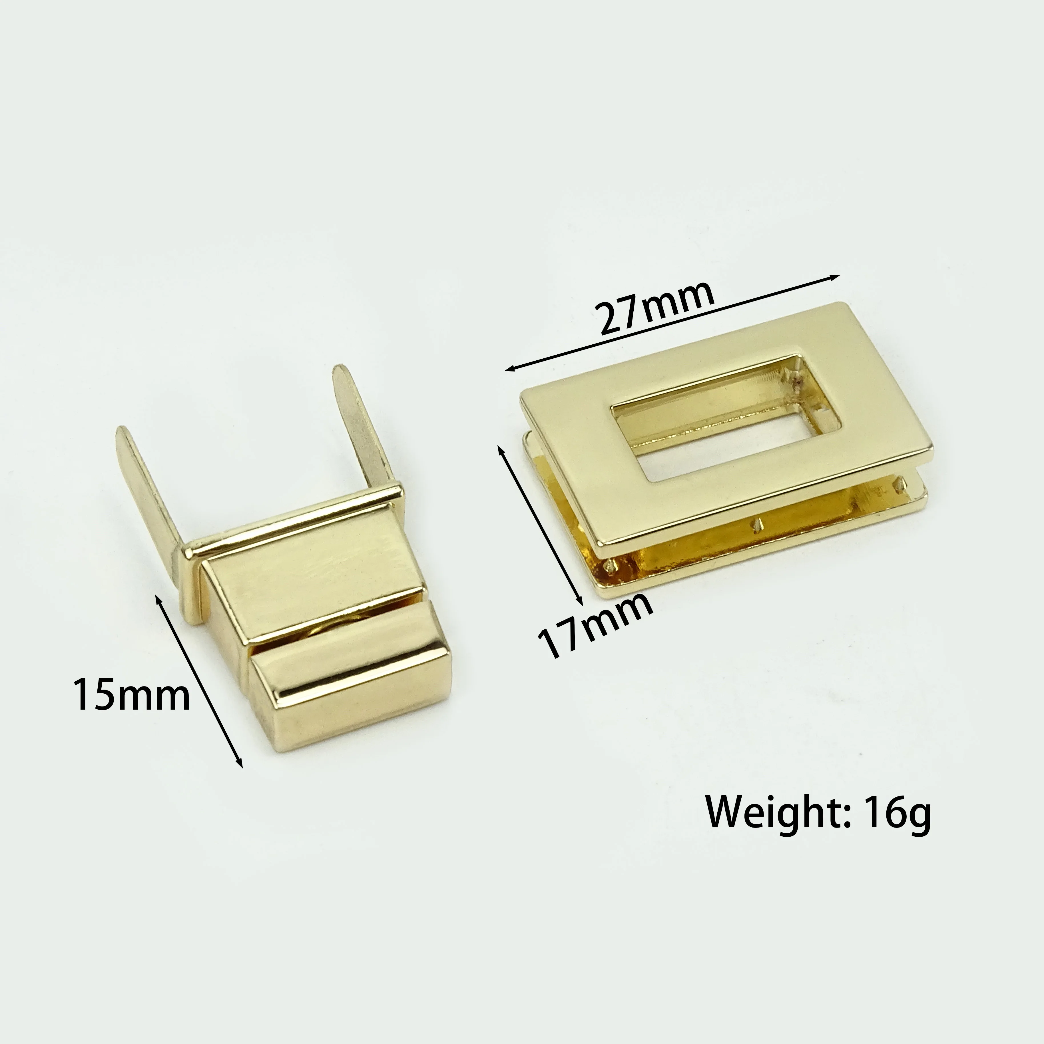 High-end Luxury Luggage Hardware Accessories Metal Turn Lock Zinc Alloy Twist Lock for Bag and Suitcase