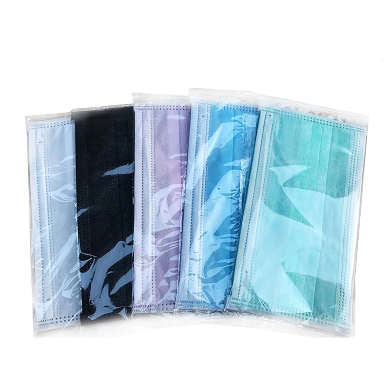 Многоцветные одноразовый медицинский прибор для измерения 3 слоя сварочная маска для лица красочные одноразовые индивидуально упакованные салфетки для масок для лица