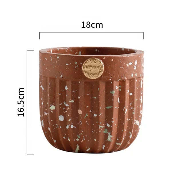 Nordic Style Creative Home Flower Ware Crafts Cement  Flower Pot