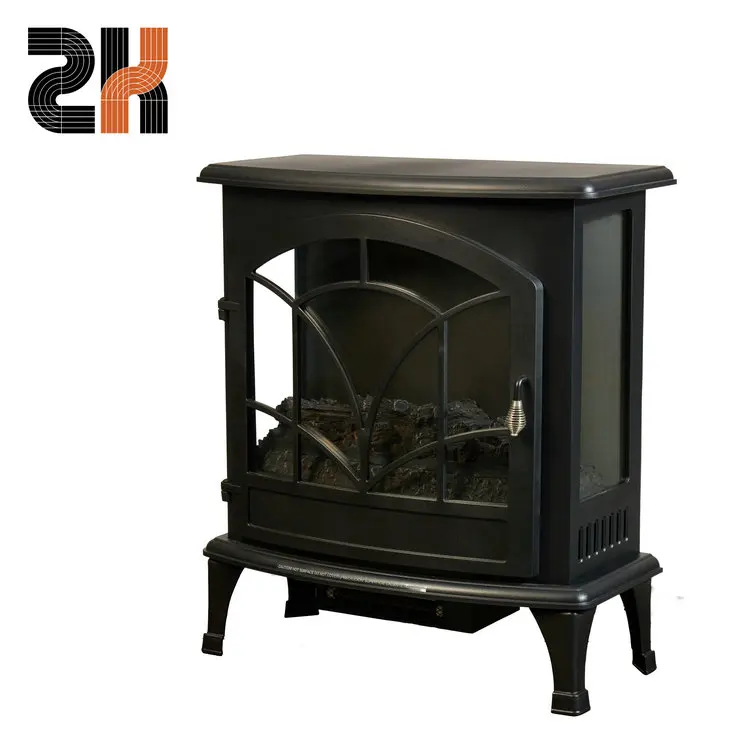 3-sided glass fireplace independent portable heating electric fireplace