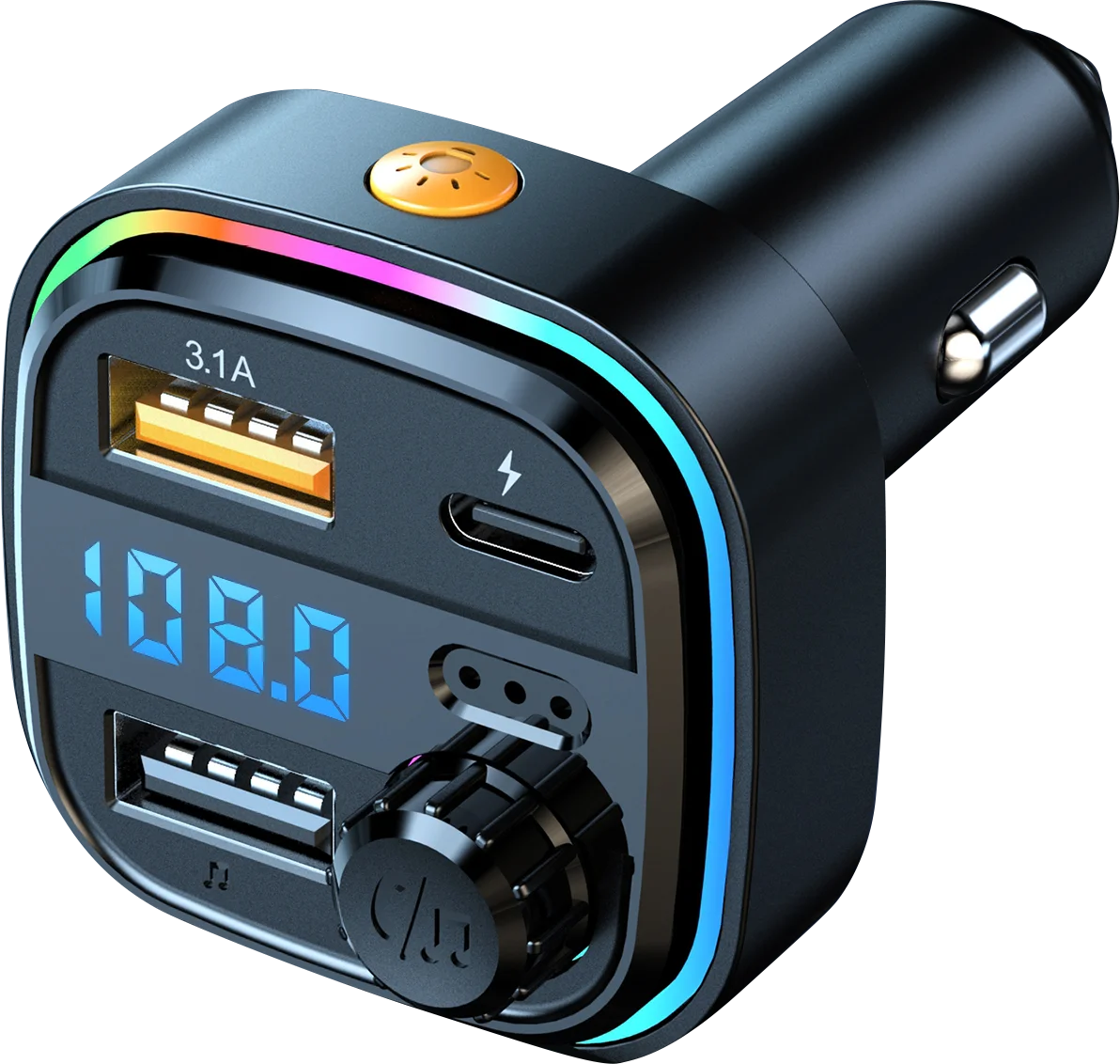 Wireless Car Kit Fm Transmitter Fast Charging Mp3 Car Player Dual USB Car Charger For All Type Mobile Phone Charger