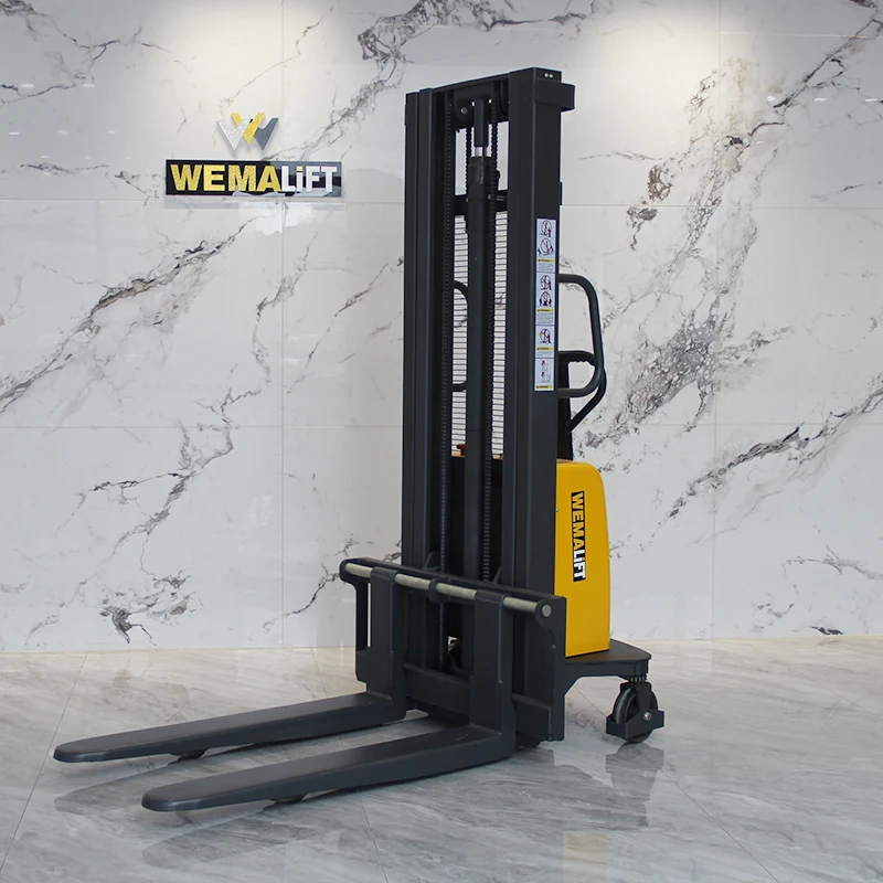 1ton 1000kgs Semi Electric Pallet Stacker Forklift