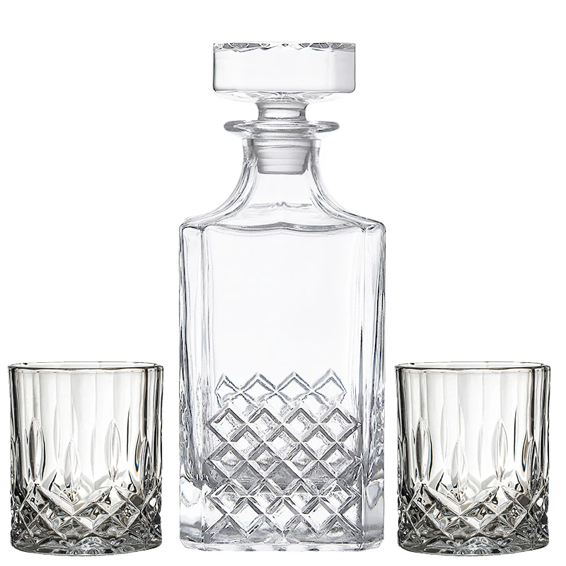 Hot Seller Factory Cheap Price Wholesale 750 ml Personalized Custom Logo Wine and Whiskey Decanters