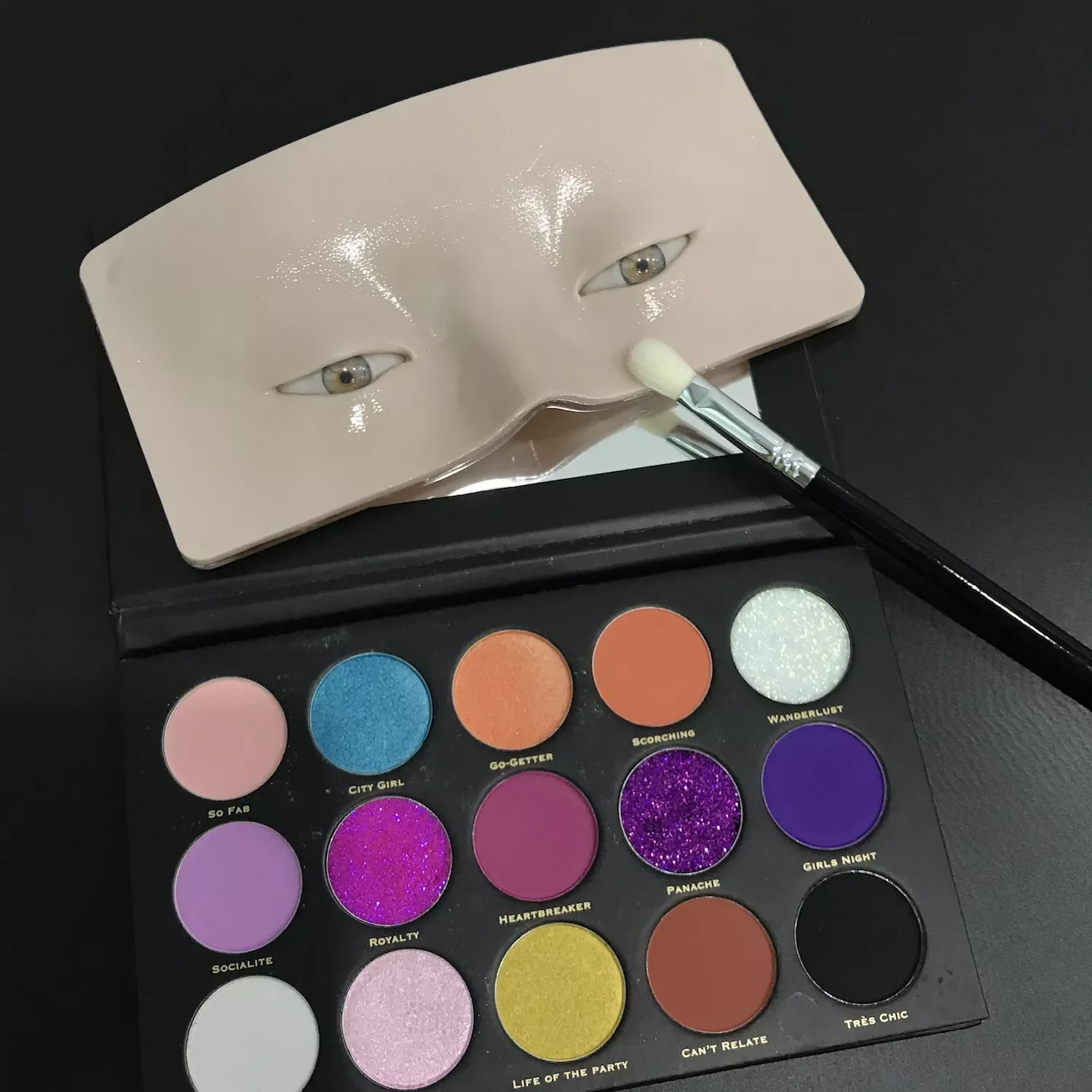 Hot Silicone 5D Eyebrow Eye Makeup Practice Skin Pad Professional for Makeup Beauty Academy Silicone eye mold