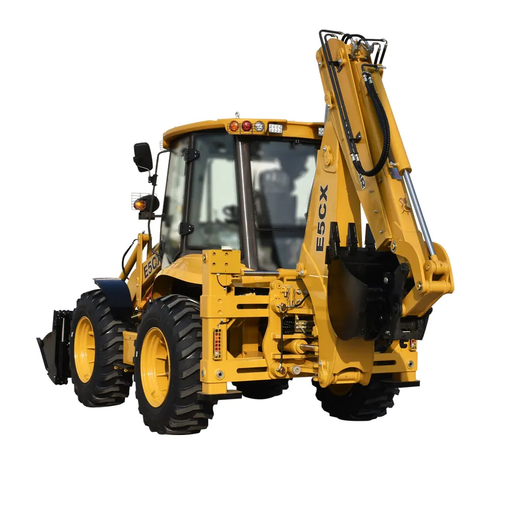 Beautiful Exterior 4x4 Tractor with Loader and Backhoe Excavator,wheel Mini Backhoe Loader Wheel Loader