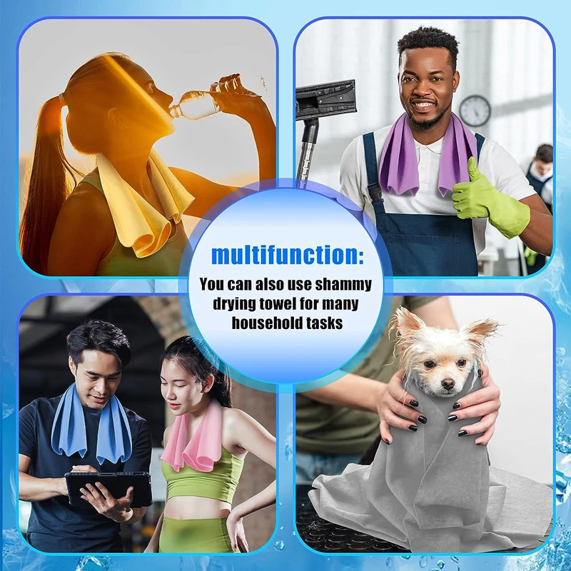 Chamois Towel Shammy Cleaning Cloth Microfiber Hair Dry Synthetic Towel 3D Pva Cloth