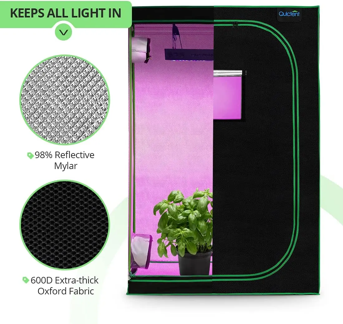 Factory Greenhouse Vegetable Kit Custom Hydroponic 5x5 240x120x200 Growing Tent Big