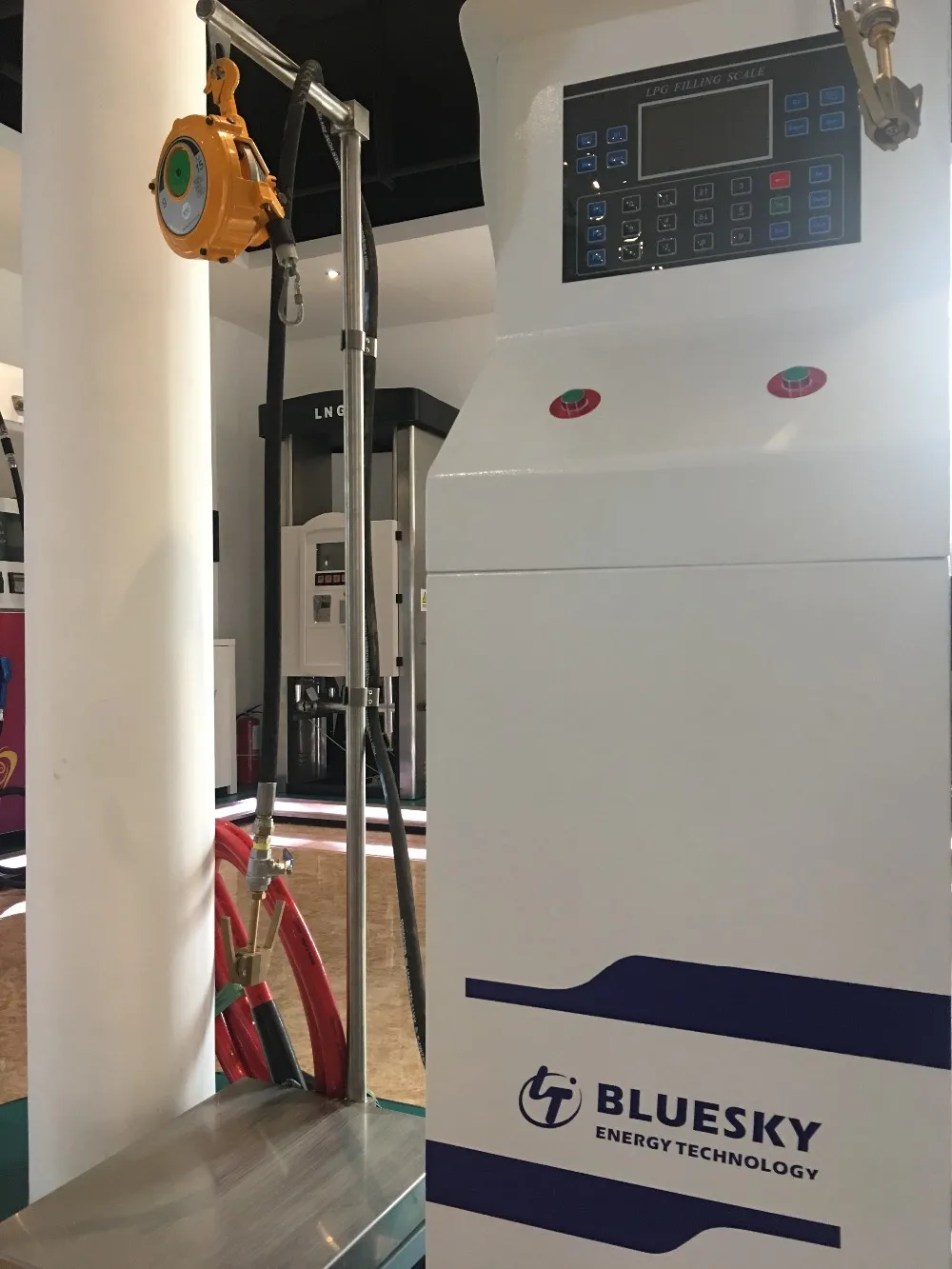 Slingle and Double Nozzles LPG Filling Scale for LPG Cylinder lpg dispenser with fuel station management system