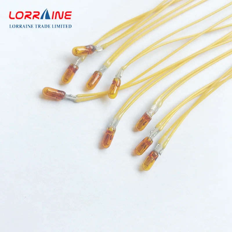 Miniature lamp 4MM 5MM3mm 12v Indicator Bulb  Incandescent Filament 3mm 12V Mini bulb of Wheat Bulbs Mixed Color Red/Yellow/Blue